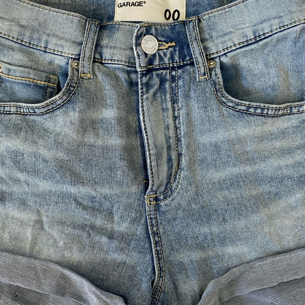 acid wash jean shorts